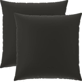vidaXL Κάλυμμα Μαξιλαριού 2 pcs HEERLEN Μαύρο 65 x 65 εκ. Πολυεστέρας