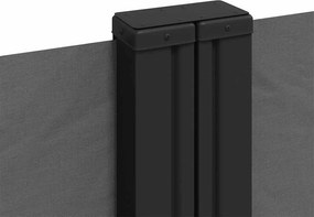 vidaXL Σκίαστρο Πλαϊνό Συρόμενο Ανθρακί 120 x 600 εκ.