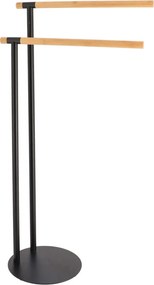 Σταντ Για Πετσέτες (39.5x22x77.5) T-D 96163237 Black/Bamboo