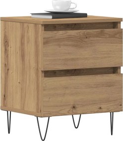 vidaXL Κομοδίνο 2 τμχ. artisan δρυς 40 x 35 x 50 εκ.
