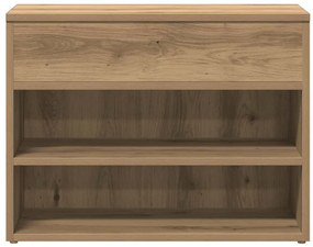 vidaXL Πάγκος Παπουτσιών τεχνίτης Δρυς 60x30x45 εκ. Επεξεργασμένο Ξύλο