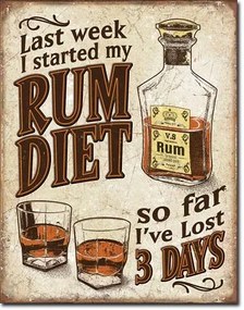 Μεταλλική πινακίδα Rum Diet