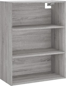 vidaXL Ντουλάπι Sonoma Γκρι 69,5x32,5x180 εκ. Επεξεργασμένο Ξύλο