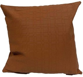 Μαξιλάρι Διακοσμητικό (Με Γέμιση) DWTA1011 Brown Espiel 42X42 Τεχνόδερμα