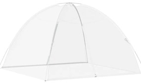 vidaXL Κουνουπιέρα Mongolia με Πόρτες 200 Δίχτυ Λευκό 200x200x135 εκ.
