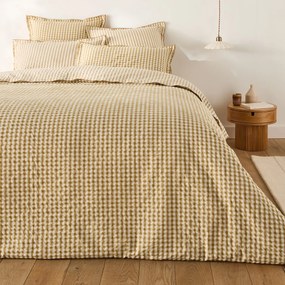 Μαξιλαροθήκη από βαμβακερό seersucker, Cottage absinthe