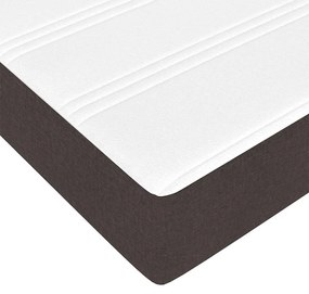 vidaXL Κρεβάτι με ελατήρια Καφέ 80 x 200 cm Ύφασμα, Επεξεργασμένο Ξύλο