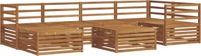 vidaXL Σειρά Καναπέ Εξωτερικού 7 pcs Φυσικό