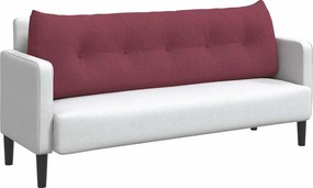 vidaXL Μαξιλάρι Πλάτης Κόκκινο 160 x 24 x 50 εκ ύφασμα