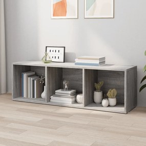 vidaXL Βιβλιοθήκη/Έπιπλο Τηλεόρασης Γκρι Sonoma 36x30x114εκ Επεξ. Ξύλο