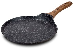 Κρεπιέρα Αντικολλητική Nature 10-144-112 24cm Black-Brown Nava 24cm Aluminium