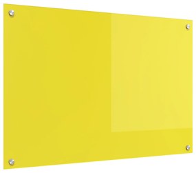 vidaXL Πλακάκι Κουζίνας Κίτρινο 90x60x0,6 εκ Σκληρυμένο Γυαλί