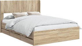 vidaXL Καλάθι με αποθήκη και κεφαλάρι Sonoma Δρυς 150 x 200 cm