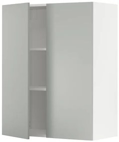METOD ντουλάπι τοίχου με ράφια/2 πόρτες, 80x100 cm 995.383.65