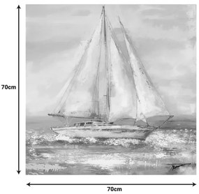 Πίνακας σε καμβά Siedo I Inart με πλαίσιο 70x3.5x70εκ
