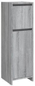 vidaXL Ντουλάπι Μπάνιου Γκρι Sonoma 30x30x95 εκ. Επεξεργασμένο Ξύλο
