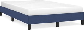 vidaXL Πλαίσιο Κρεβατιού χωρίς στρώμα Μπλε 120x190 εκ. Υφασμάτινο