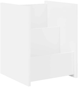 vidaXL Ράφι Περιοδικών Λευκό 35 x 35 x 45 εκ Επεξεργασμένο ξύλο