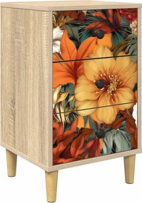 vidaXL Κομοδίνο GENNEP Sonoma Δρυς 36 x 33 x 60 εκ Επεξεργασμένο Ξύλο