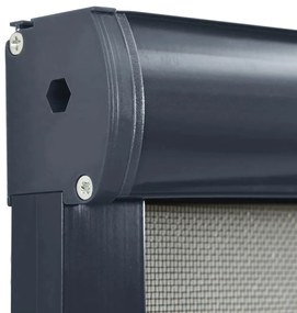 vidaXL Σήτα Παραθύρου Κάθετης Κίνησης Ανθρακί 140 x 170 εκ.