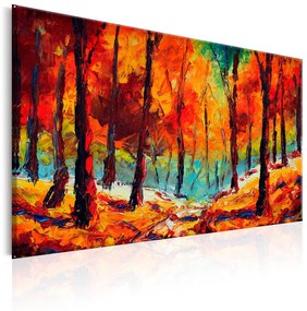 Χειροποίητα ζωγραφισμένος πίνακας - Artistic Autumn  90x60