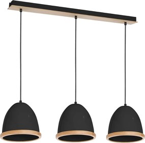Κρεμαστό Φωτιστικό Studio 3xE27 Μαύρο