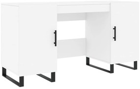 vidaXL Γραφείο Λευκό 140 x 50 x 75 εκ. από Επεξεργασμένο Ξύλο