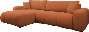 Γωνιακός καναπές Furyn L Maxi-Portokali - 274.00Χ145.00Χ72.00cm