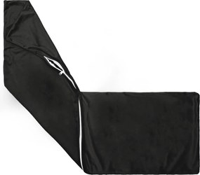 vidaXL Μαξιλάρι Ρίψης HEERLEN Μαύρο 40 x 145 cm Βελούδο