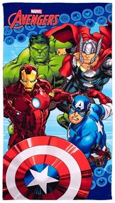 Πετσέτα Θαλάσσης Παιδική Marvel Avengers 17 Quick Dry Blue DimCol Θαλάσσης 70x140cm Microfiber