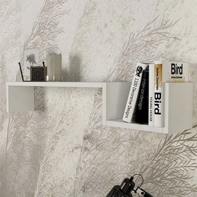 Ραφιέρα τοίχου Happy Megapap χρώμα λευκό 87,4x14,5x14,5εκ.
