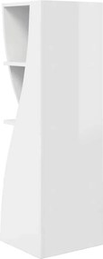 vidaXL Γωνιακό Ντουλάπι Υψηλής γυαλάδας λευκό 32x32x102εκ