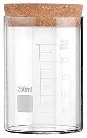 Estia Δοχείο Αποθήκευσης Γυάλινο 250ml Με Καπάκι Φελλού