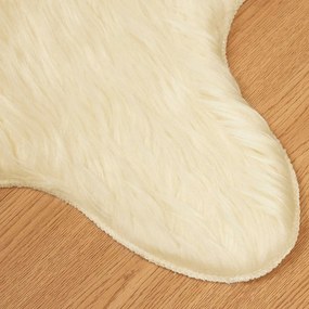 vidaXL Χαλί από τεχνητό πρόβειο δέρμα TAFALLA Κρεμ 50 x 80 cm