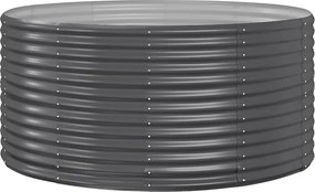 vidaXL Ζαρντινιέρα Ανθρακί 140x140x68εκ Γαλβανισμένος χάλυβας
