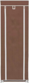 Υφασμάτινη παπουτσοθήκη με κάλυμμα 57 x 29 x 162 cm Καφέ