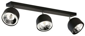 Φωτιστικό Οροφής - Σποτ Altea 6520 3xGU10 AR111 12W 72x17cm Black TK Lighting
