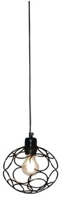 Φωτιστικό Οροφής Κρεμαστό HL-3588-1 77-4058 Aline Black Homelighting Metal