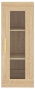 vidaXL Μπουφές Sonoma δρυς 34,5 x 34 x 180 εκ. από Επεξεργασμένο Ξύλο