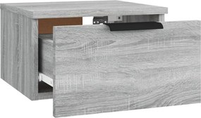 vidaXL Κομοδίνα Επιτοίχια 2 τεμ. Γκρι Sonoma 34x30x20 εκ.