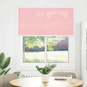 vidaXL Πλισέ Στόρι Ροζ 120x100 εκ. Πλάτος Υφάσματος 119,4 εκ. Πολυεστέρας