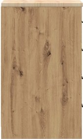 vidaXL ντουλάπι αποθήκευσης γκαράζ 30x51x85 εκ μασίφ ξύλο πεύκο