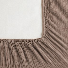 Σεντόνι με λάστιχο από βαμβακερή γάζα, 200 κλωστές, Yafa