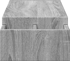 vidaXL Βάση Οθόνης με Αποθ. Γκρι Sonoma 100x27x15 εκ. Επεξεργ. Ξύλο