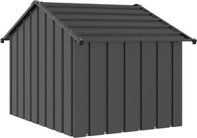 vidaXL Σπιτάκι σκύλου με οροφή 83x130x85 cm Γαλβανισμένος χάλυβας