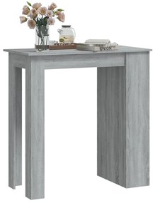 vidaXL Τραπέζι Μπαρ με Ράφια Sonoma Δρυς 102x50x103,5εκ. Επεξεργ. Ξύλο