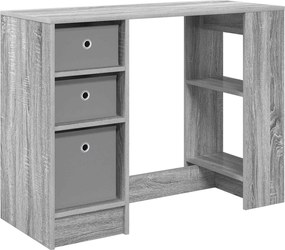 vidaXL Γραφείο Γκρίζο Σονομα 100 x 40 x 75 cm Επεξεργασμένο ξύλο