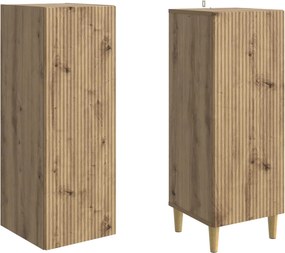vidaXL Σετ Ντουλαπιών 2 τμχ. Artisan Δρυς Επεξεργασμένο Ξύλο