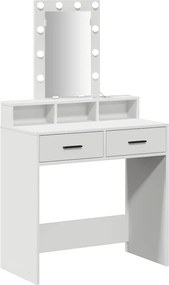 vidaXL Τραπέζι περιποίησης Λευκό 79 x 41 x 140 εκ. Επεξεργασμένο ξύλο