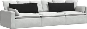 vidaXL Μαξιλάρι Καναπέ 2 pcs Μαύρο 120 x 40 cm ύφασμα